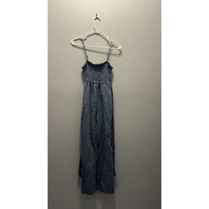 Altar'd State Maryse Smocked Jumpsuit Slip‎ On Sleeveless Boho Beach Size XS